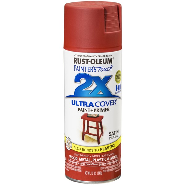 Rust-Oleum Spray Paint, Paprika, Satin, 12 Oz 249068